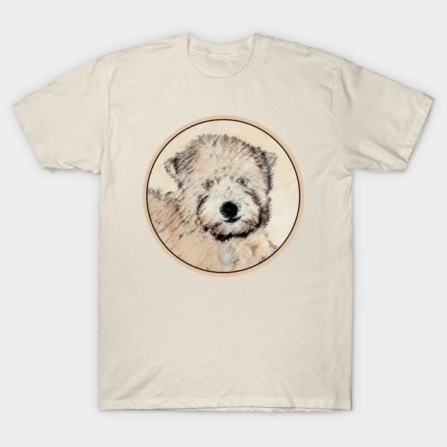 Soft Coated Wheaten Terrier Painting Original Art T-Shirt by Alpen Designs